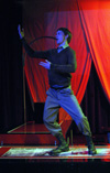 Ryan Schunemann as the Devil in <i>Die Ratzel</i>. - Photo by Jim Veneman