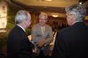 Dennis Swanberg talks with President David S. Dockery and Richard Wells, vice president of church relations, at the West Tennessee Pastors Appreciation Banquet.  - Photo by Morris Abernathy