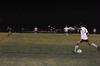 Jordan Thompson shoots toward the goal in a game against Truett-McConnell College, which ended in a 2-0 victory for the Bulldogs.  - Photo by Victoria Stargel