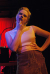 Emily Brown as Older Helena in <i>Die Ratzel</i>. - Photo by Jim Veneman