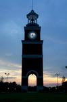 Miller Tower at sunset.  - Photo by Deanna Santangelo