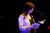 Kristyn Getty reads a message of salvation during the concert held in the George M. Savage Memorial Chapel. - Photo by Deanna Santangelo