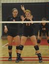 Heather Liebermand (3) and Anna Sims (17). - Photo by Morris Abernathy