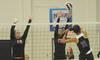 Shelby Swink (10) and Marcela Madeira (12). - Photo by Morris Abernathy