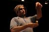 Curt Cloninger performs in the W.D. Powell Theatre.  - Photo by Deanna Santangelo