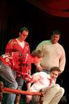 "The Jolly Men of Jarman" perform a Christmas-themed act for All-Sing, an event during family weekend.  - Photo by Deanna Santangelo
