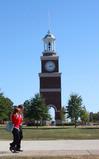 Union students walk to class on a crisp fall morning.  - Photo by Ebbie Davis