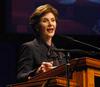 Laura Bush, former first lady of the United States, speaks about her life at the White House for the 13th annual Scholarship Banquet. - Photo by Beth Spain