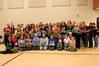 Students and faculty hold the boxes that they helped pack for Operation Christmas Child during Campus and Community Day.  - Photo by Deanna Santangelo