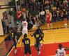 Antoine Joseph dunks the ball in the homecoming game against Truett-McConnell College. The Bulldogs won the game 79-69. - Photo by Victoria Stargel