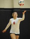 Kelsey Duling serves the ball. - Photo by Morris Abernathy
