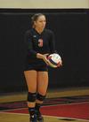 Heather Lieberman serves the ball. - Photo by Morris Abernathy
