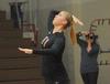 Lauren Sprouse serves the ball. - Photo by Morris Abernathy