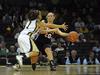 Kayla Hudson works the ball into the paint in the exhibition game against Vanderbilt's Lady Commodores. - Photo by Morris Abernathy