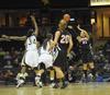 Kayla Bryant shoots in a game against the Lady Commodores of Vanderbilt. - Photo by Morris Abernathy