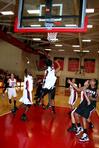 Zeinab Chan blocks a shot during the game against Azusa Pacific (Calif.) on the second day of the 17th Annual Jackson Rotary Classic, Nov. 19. The Lady Bulldogs defeated Azusa Pacific 61—50.
 - Photo by Deanna Santangelo