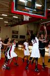 Beatrice Awino Duol blocks a lay-up during the game against Azusa Pacific University in the second round of the 17th Annual Jackson Rotary Classic. The Lady Bulldogs beat Azusa Pacific 61-50. - Photo by Deanna Santangelo
