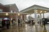 Rainy weather welcomes students, faculty and family members at West Jackson Baptist Church for the 2010 Fall Commencement Services. - Photo by Beth Spain