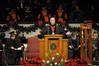 David S. Dockery, president of the university, presents the 2010 fall graduating class.  - Photo by Morris Abernathy