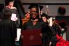 Renee Jones, assistant director of recruitment & information technology, receives her MBA at the 2010 Fall Commencement Services.  - Photo by Kristi McMurry