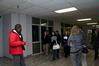 James Barbee, sophomore business administration major, leads a group of prospective students around Union's campus during a preview day.
 - Photo by Deanna Santangelo