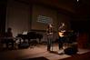 TJ Hester, junior philosophy major, and the worship band lead students during chapel.  - Photo by Ebbie Davis