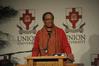 Renita J. Weems, Vice President of Academic Affairs at American Baptist College, speaks at the 4th Annual Black History Month Program.  - Photo by Morris Abernathy