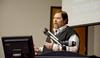 Dr. C. Ben Mitchell, Graves professor of moral philosophy, speaks on "Perfecting Ourselves to Death: Technology, Humanity, and the Quest for Perfection" at the Town & Gown lecture series. - Photo by Deanna Santangelo