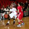 Stan McNeil runs the ball down the court during the game against Lyon College, which the Bulldogs won 73-40. - Photo by Deanna Santangelo