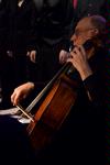 The department of music presents "Dido and Aeneas." David Vanderkooi, concert cellist, plays for the opera.  - Photo by Ebbie Davis