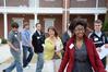 Melanie Taylor, sophomore physical education and health major, leads a tour of prospective students through Union's campus on a preview day. - Photo by Victoria Stargel
