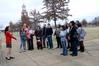 Prospective students are given a tour of the campus during a Preview Day.  - Photo by Beth Spain