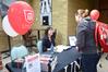 Lorraine Lopez signs books after a reading in Harvey Auditorium.  - Photo by Abigail Harris