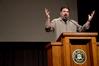 James Emery White, senior pastor at Mecklenburg Community Church, speaks in chapel. - Photo by Deanna Santangelo