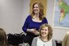 Julie Glosson, associate professor of Spanish, teaches a class in the language lab.  - Photo by Kristi McMurry