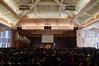 The G.M. Savage Memorial Chapel is full for a chapel service led by Greg Thornbury, vice president for spiritual life and dean of the school of theology and missions. - Photo by Ebbie Davis
