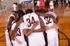 The Lady Bulldogs pray after a tough game against Olivet Nazarene University in the NAIA National Championship. - Photo by Morris Abernathy