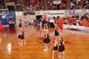 The Union University cheerleaders get the crowd pumped up at the quarterfinals of the NAIA National Championship. - Photo by Morris Abernathy