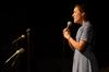 Erika Sitton, sophomore music education major, sings "The Sound of Music" for Broadway Caberet presented by Union's theater and music departments. - Photo by Abigail Harris