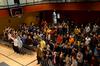 Union students gather in the Bowld Student Commons for the first annual Abraham's Altar event, a student led mid-semester revival. - Photo by Ebbie Davis