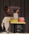 Zac Benson, art major, forms a clay pot as Nigel Goodwin, founder of Genesis Arts Trust, challenges Union students to submit to the molding hand of the Master Potter. - Photo by Victoria Stargel
