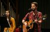 Natalie Wittman, junior English major, and TJ Hester, junior philosophy major, sing during chapel. - Photo by Deanna Santangelo