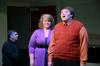Megan Euler, senior music performance major, and Jed Dugger, junior music education major, perform "You're Just in Love" from the Broadway musical "Call Me Madam" during Opera Workshop. - Photo by Abigail Harris