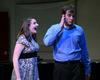 Angela Canestrari, junior music major, and Greg Hines, sophomore music  performance major, share a rendition of "Anything You Can Do" from the Broadway musical "Annie Get Your Gun" for Opera Workshop. - Photo by Abigail Harris