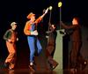 Lambda Chi Alpha small group mimics a Mario game for their performance at the 14th Annual Variety Show hosted by SAC at the Carl Perkins Civic Center. - Photo by Victoria Stargel