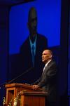 Tony Dungy, the first African American coach to lead an NFL team to Super Bowl victory, speaks during the Roy L. White Golf and Gala. - Photo by Beth Spain
