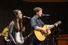 Union's worship band leads music prior to chapel. - Photo by Ebbie Davis