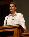 Ben Mandrell, senior pastor of Englewood Baptist Church Jackson, Tenn., charges Union students to live with courageous faith.  - Photo by Victoria Stargel
