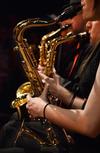 Union University Jazz Band plays for students and the Jackson community.  - Photo by Victoria Stargel