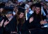 Kate Cline, history and English graduate, reacts after being called at the 100th Tigrett Medal recipient at spring graduation. - Photo by Ebbie Davis